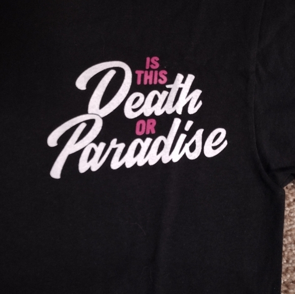 Black Graphic Skeleton Design Tee NWOT - Picture 6 of 9